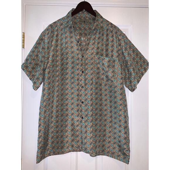 robert stock | Shirts | Rare Vintage Robert Stock Silk Retro Button